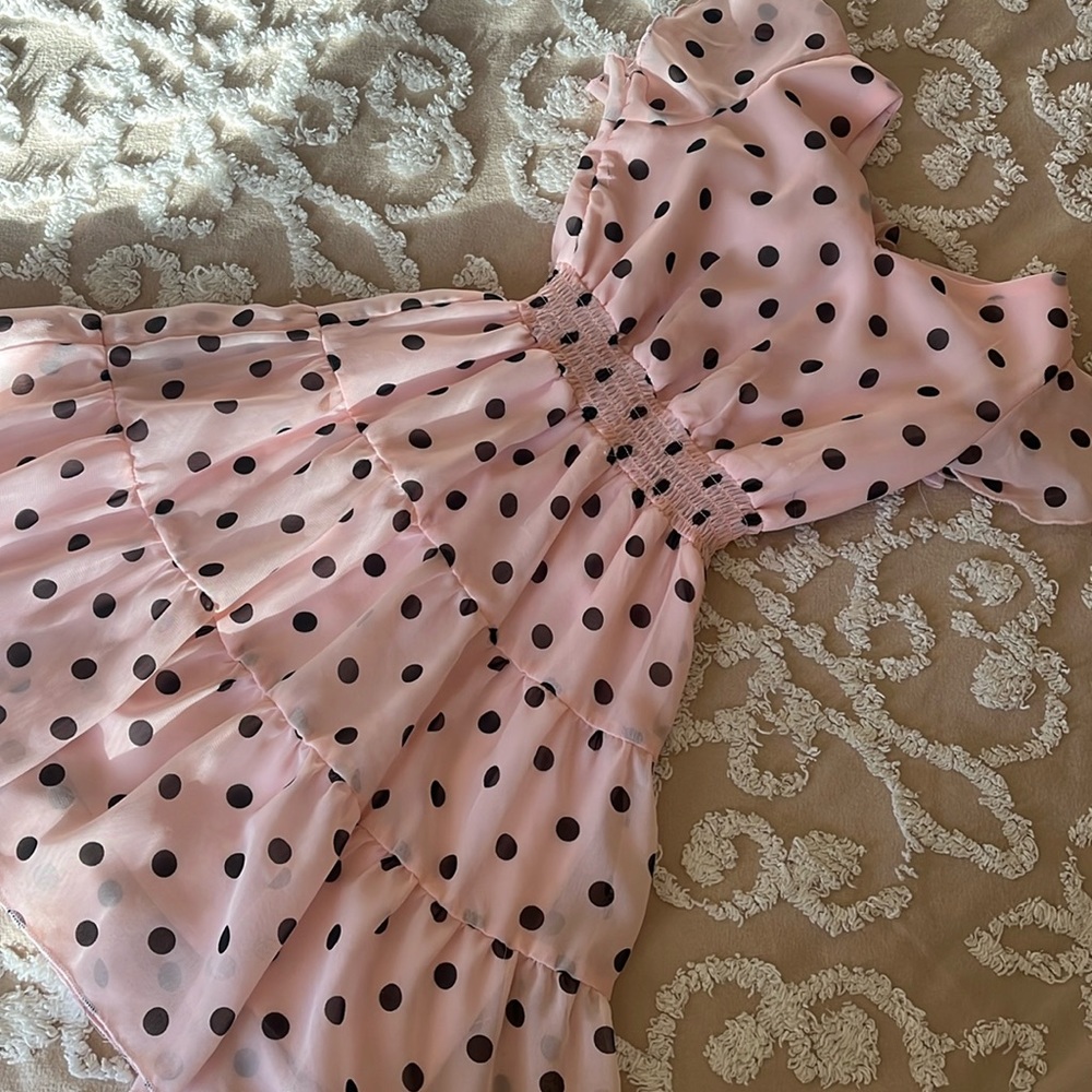 Honey & Rosie Polka Dot dress girls size 7